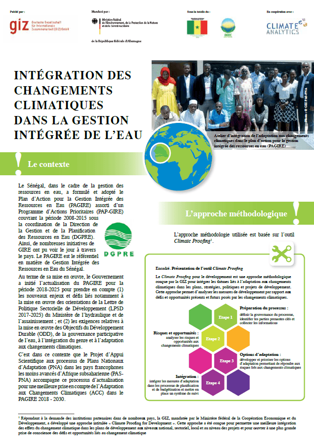 Factsheet PAGIRE Senegal