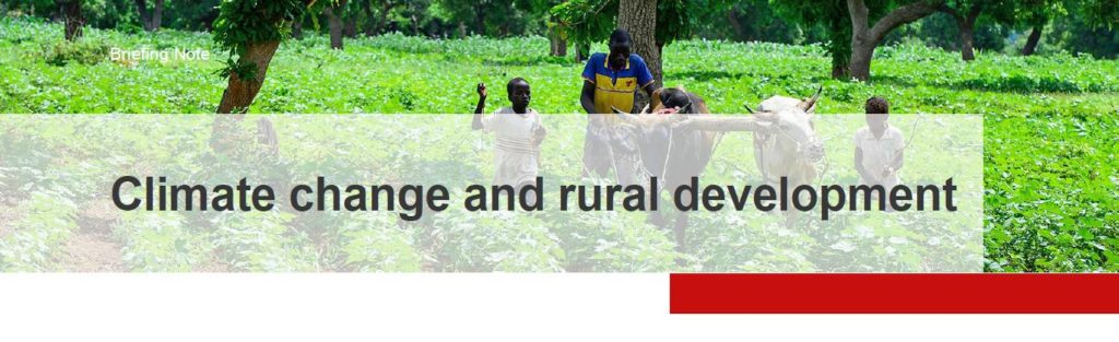 Factsheet Climate Change and rural development