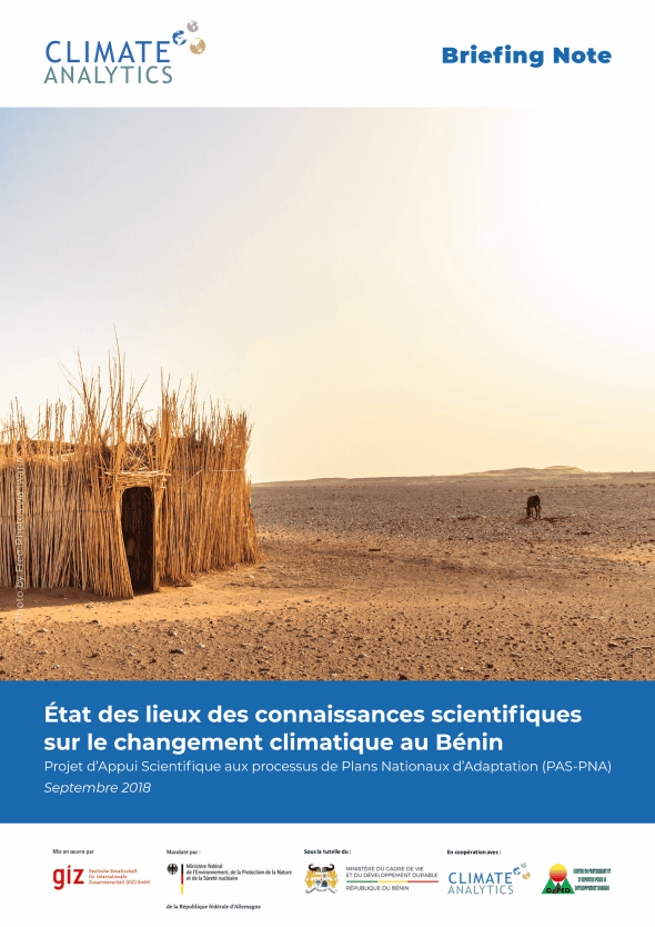 Briefing Etat des lieux connaissances scientifiques Benin