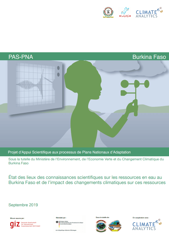 Etat des lieux connaissances scientifiques Ressources en Eau Burkina Faso