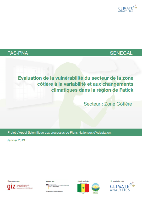 Etude de vulnerabilite Zone Cotiere Senegal