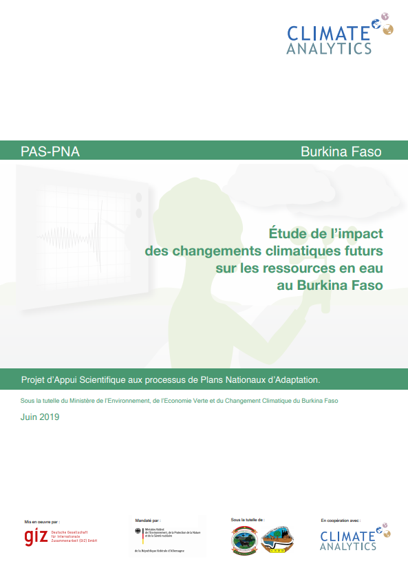 Etude d'impact Ressources en Eau Burkina Faso