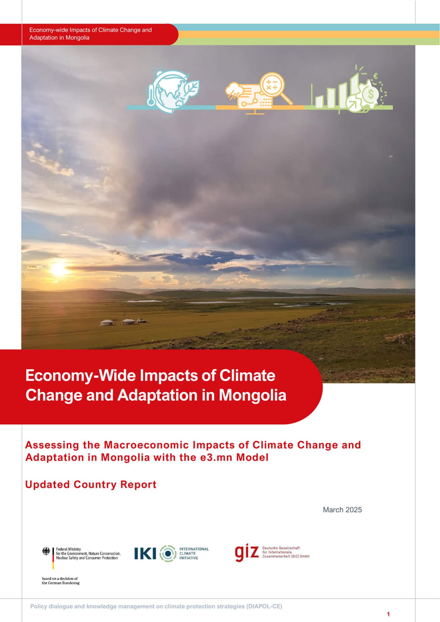 Screenshot of the title page of the report